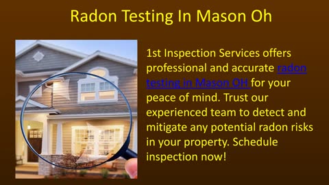Radon Testing In Mason Oh