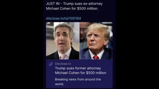 President Trump sues Michael Cohen