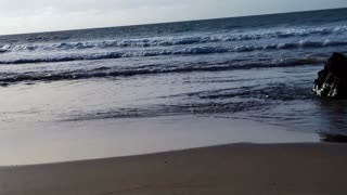 Liencres beach at the morning