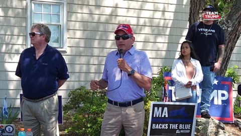 MIDEAST FOR TRUMP CHAIR SPEECH AT NORTHBOROUGH HQ