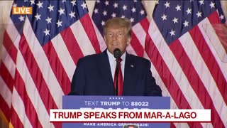 Mr Donald Trump Speak From MAR-A-LAGO