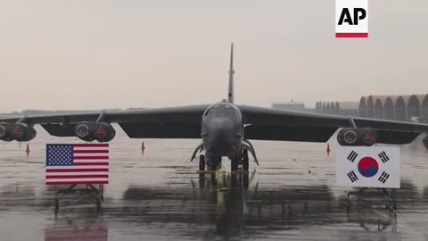 US Air Force's B-52 bomber lands at South Korean air base for the first time