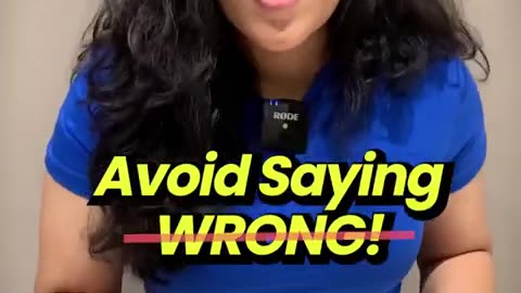 Avoid saying you are wrong