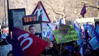 Protesters march in France over pension reforms