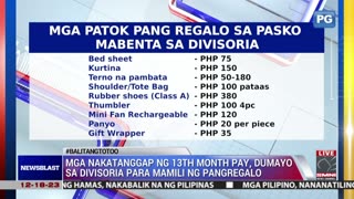 Mga nakatanggap ng 13th month pay, dumayo sa Divisoria