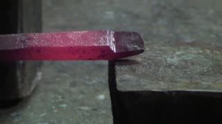 Forge welding with sand