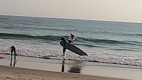 Surf lessons at Outer Surf in Nags Head, NC