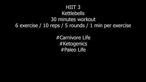 Backyard workout 3 (HIIT 3 Kettlebells)