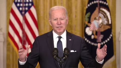 President Biden gives an update on the Russia-Ukraine crisis