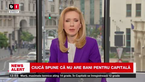CIUCĂ SPUNE CĂ NU ARE BANI PENTRU CAPITALĂ_Știri B1_15 nov 2022