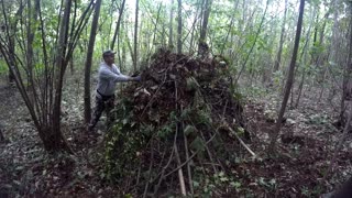 Come costruire un RIFUGIO NEL BOSCO | Outdoor Camp | part 2