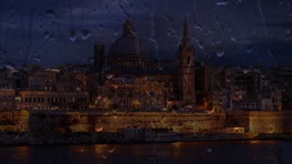 🌧 Rain Sounds For Deep Sleep, Relaxing, Meditation, Study, Work... [ASMR] 🎧 Valletta, Malta