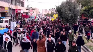 Palestinians hold funeral for teen killed in West Bank raid