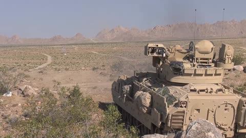 Combined Arms live fire exercise shows M1 Abrams' fire power FORT IRWIN,CA, UNITED STATES 06.14.2019