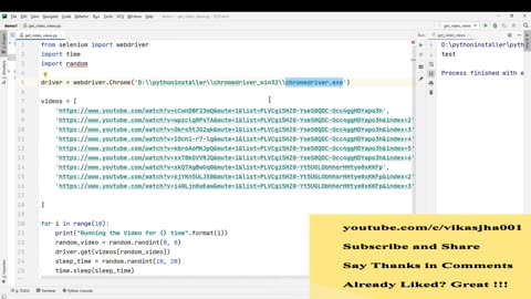 Youtube Views using Python Program - Learn Python Selenium - Automate anything using Python