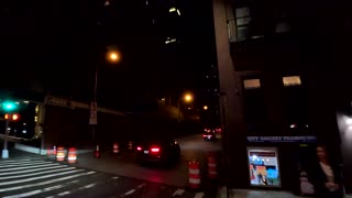 4K New York NYC ASMR Manhattan Queens Boro Bourgh Bridge at @ Night (04-06-2023)
