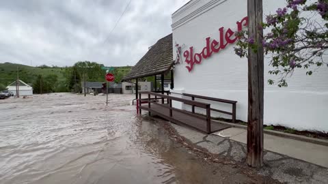 Flooding in Red Lodge, Montana