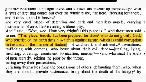 Warning in 2 Enoch 10:3 about ritual sodomy to children