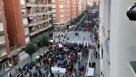 Bilbao, Spain - Protesters