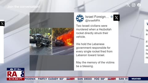 Hezbollah rocket kills 2 Israeli civilians | LiveNOW from FOX
