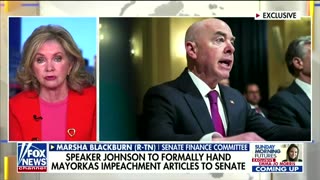 Senator Blackburn NUKES Schumer For Wanting To Couch The Mayorkas Impeachment Articles