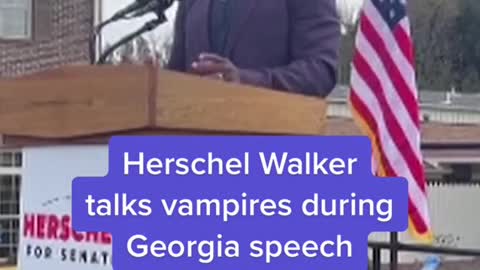 Herschel WalkerHERStalks vampires duringIOR SEMATGeorgia speech