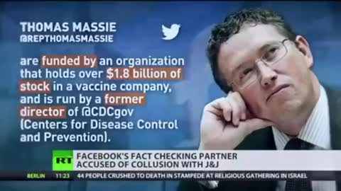 COVID 19 - FACEBOOK FACT CHECKER OWNS $1.8 BILLION STOCK IN VACCINE COMPANY