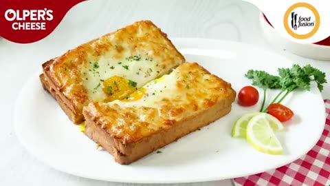 Crispy egg cheese toast recipe