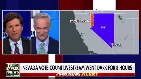 Tucker covers the cameras being turned off in Nevada last night