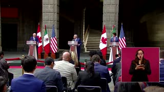 Biden, Trudeau, and Obrador give joint statements in Mexico City