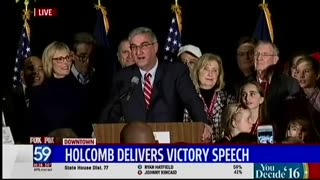 November 8, 2016 - Eric Holcomb Speaks After Being Elected Indiana Governor