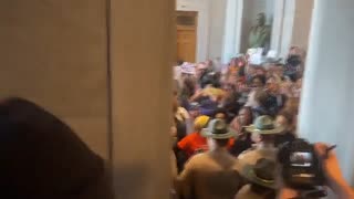 Violent left wing protesters have started an insurrection at the Tennessee state capitol.