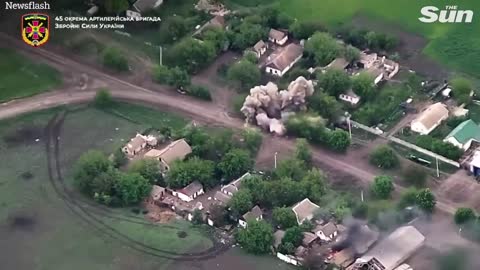 Ukrainian defenders blitz Russian units hiding in village