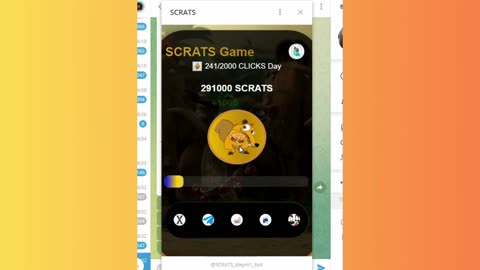 new mining mini app telegram SCRATS GAME
