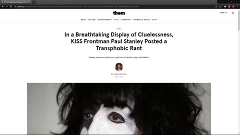 The gays go after Paul Stanley?