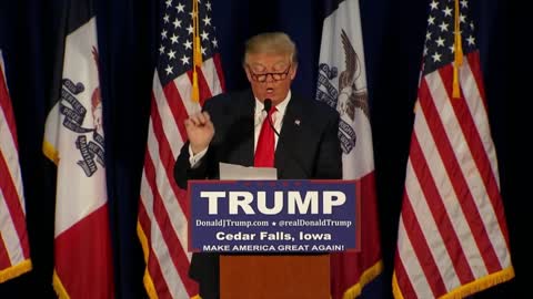 President Trump Reads ‘The Snake’ Poem In Iowa