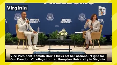 VP Kamala Harris at Hampton University in Virginia | Fight For Our Freedoms College Tour | USPoli