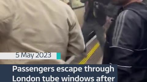 Passengers Smash Tube Train Windows In Fire Alert