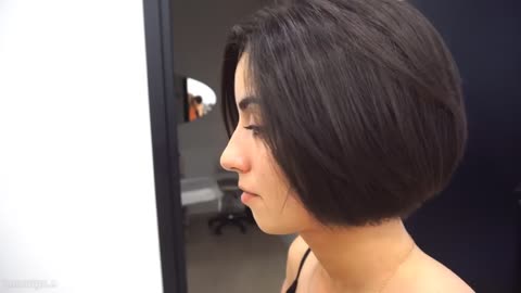 SUPER HAIRCUT _ SHE WANTS SHORT HOTTEST EYE CATCHING BOB CUT