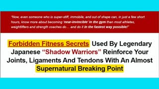 Forbidden Fitness Secrets of A Modern Day Ninja Warrior