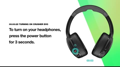 Skullcandy Crusher Evo Wireless Over-Ear Bluetooth Headphones for iPhone and Android