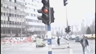 Amateur footage from Skopje 1990