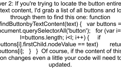 JavaScript get custom button39s text value