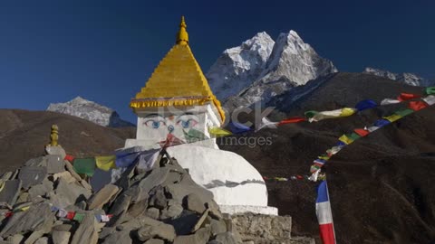 Tibet, Himalayas, Stupa, Mt. Everest, Buddhism