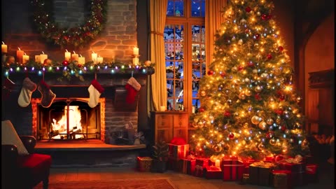 The Fireplace With Best Classic Christmas Songs 🔥🎅 Christmas Carols 🎁 Christmas Fireplace Music