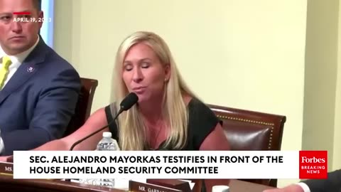 Bombshell Marjorie Greene Calls Secretary Homeland Security Alejandro Mayorkas A Liar