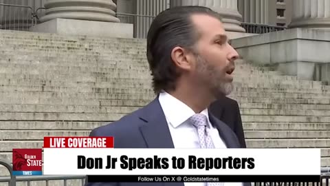 GST - News - BOOM: Don Jr EXPLOSIVE Speech to Reporters at New York Court!