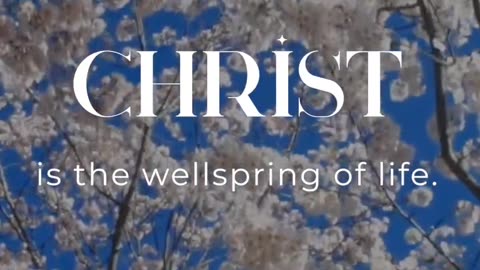 Christ is the wellspring of Life