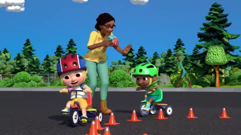 Bike Race song cocomelon nursery kids songs