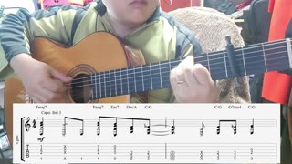 밤편지 - IU, chord diagram, guitar backing